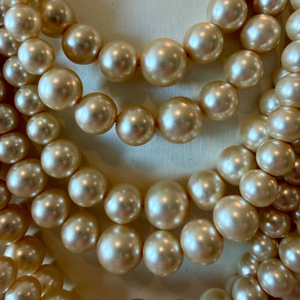 Talbots Multi~strand Pearls Necklace - Picture 2 of 6
